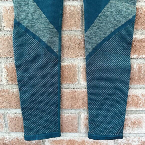 Fabletics Women's High Waisted Seamless Dot Tight Leggings XS Teal Blue - Picture 8 of 11